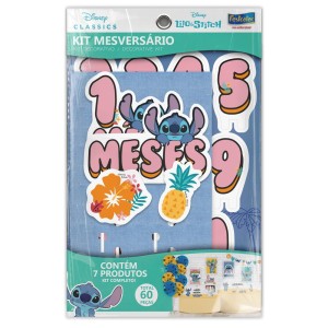 Kit Mesversário Stitch Com 1 Unidade