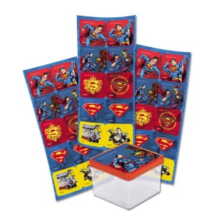 Adesivo Quadrado Superman Geek 360 Unidades-106363-54212