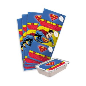 Adesivo Retangular Superman Geek Com 12 Unidades-106364