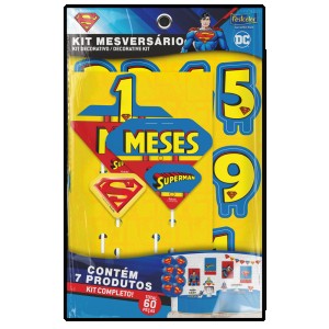 Kit Mesversário Superman Geek Com 1 Unidade-109985-24788