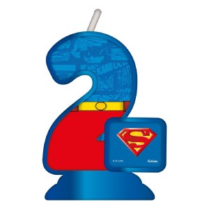 Vela Temática Superman Geek Nº2 5 Unidades-107392