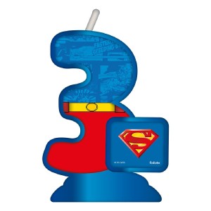 Vela Temática Superman Geek Nº3 5 Unidades-107393