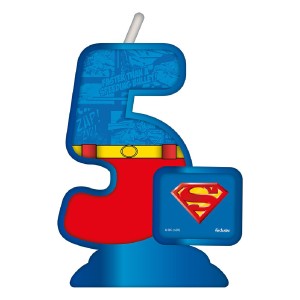 Vela Temática Superman Geek Nº5 5 Unidades-107395