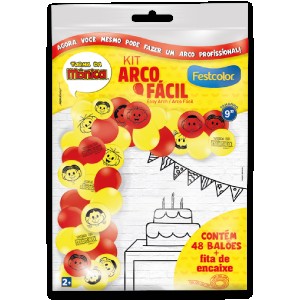 Kit Arco Fácil De Balões Turma Da Monica 3 Unidades-111566-77099