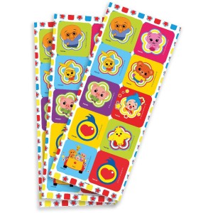 Adesivo Quadrado Um Heroi Do Coracao Com 30 Unidades