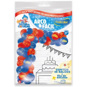 Kit Arco Fácil De Balões Um Heroi Do Coracao 3 Unidades