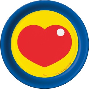 Prato Um Heroi Do Coracao Com 8 Unidades