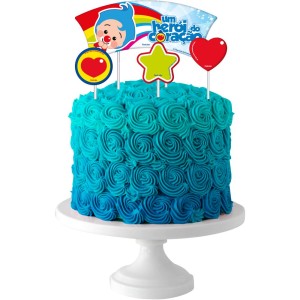 Topper Para Bolo Um Heroi Do Coracao Com 4 Unidades