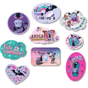 Kit Placas Vampirina Com 9 Unidades