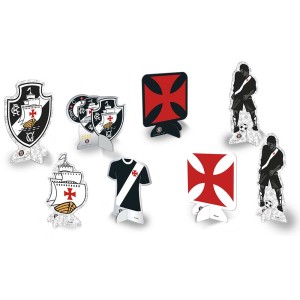 Decoração De Mesa Vasco Da Gama Com 8 Unidades