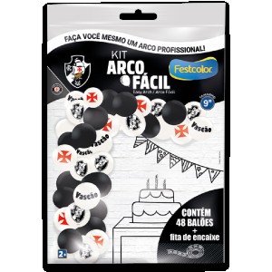 Kit Arco Fácil De Balões Vasco Da Gama 3 Unidades-111576-43744