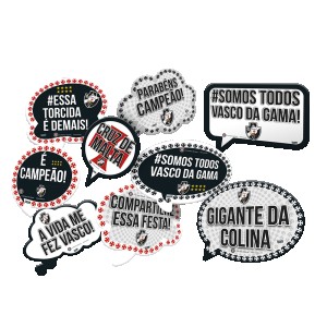 Kit Placas Vasco Da Gama Com 9 Unidades-106907-84312