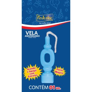 Vela Aniversario Numero Azul N 0 10 Unidades-104963-40511