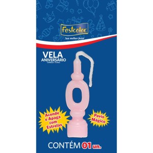 Vela Aniversario Numero Rosa N 0 10 Unidades-104973-77144