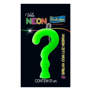 Vela Neon Verde N ? Com 10 Unidades-107014