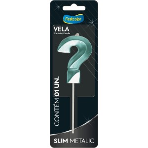 Vela Slim Metallic Tiffany N ? 10 Unidades-111325-57287