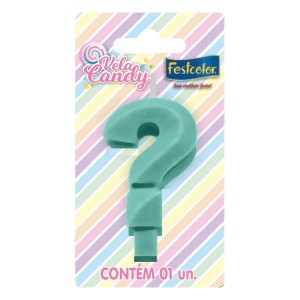 Vela Candy Verde N ? Com 10 Unidades-107794