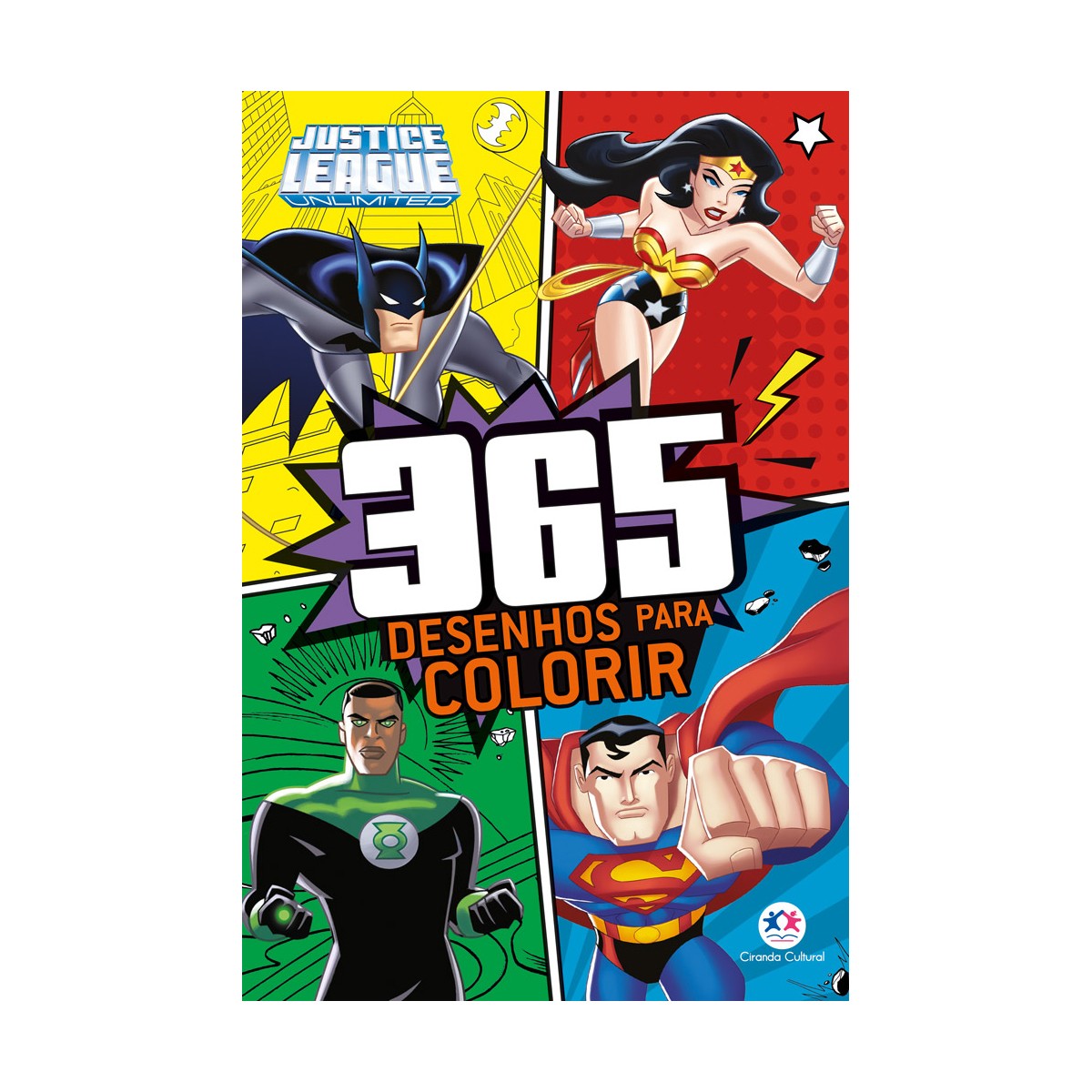 Liga Da Justiça - 365 Desenhos Para Colorir-9786555002089-15818