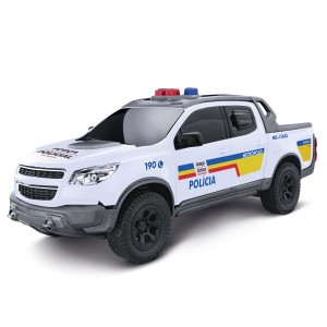 Carrinho De Brinquedo Picape Chevrolet S10 Polícia Mg 30,5cm