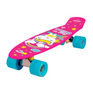 Skate Radical Plastic Unicórnio Rosa-6821-37880