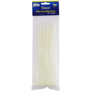 Abracadeira Nylon Branca 2,5x200mm-073428-83252