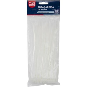 Abracadeira Nylon Branca 3,6x200mm.-102721-20493