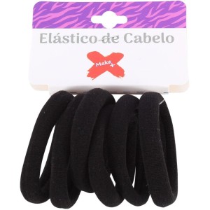 Acessorio Para Cabelo Elastico Preto 3cm Bl.c/06un-107591-66515