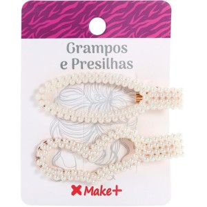 Acessorio Para Cabelo Presilha Pedras Bl.c/02-107639-14078