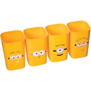 Acessorio Para Mesa Minions Porta Lapis 4pecas-102534-19465