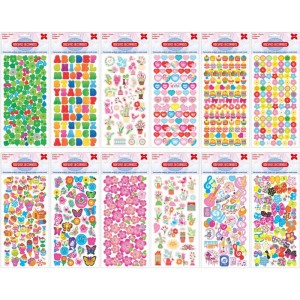 Adesivos Decorados 10x24cm. Encanto Cartela Sort.