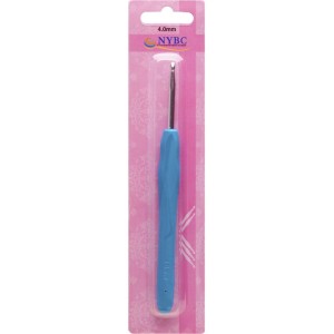 Agulha Para Croche Tam.4,0mm Cabo Silicone Azul-066481-51574