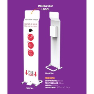 Alcool Dispenser P/alcool Em Gel-082582-25241