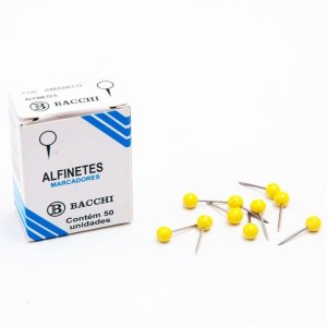 Alfinete Mapa Amarelo Cx.c/50pcs-007078-39962