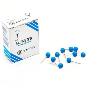 Alfinete Mapa Azul Escuro Cx.c/50pcs.-007083-41655