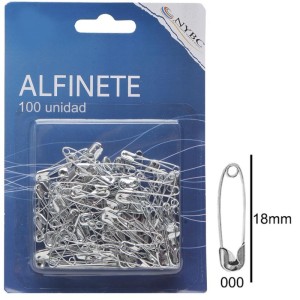 Alfinete Seguranca N.000 Prata C/100unid.-066445-51909