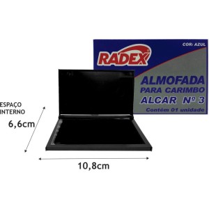 Almofada Carimbo N.3 Azul-039683-12407