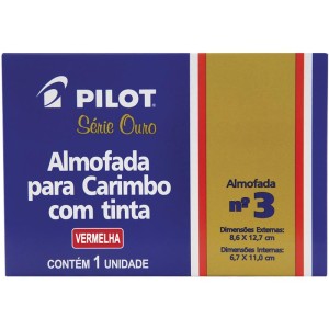 Almofada Carimbo N.3 Vermelha-000105-63093