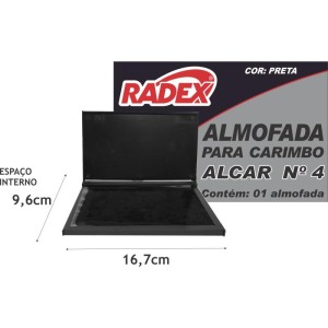 Almofada Carimbo N.4 Preta-058107-16165