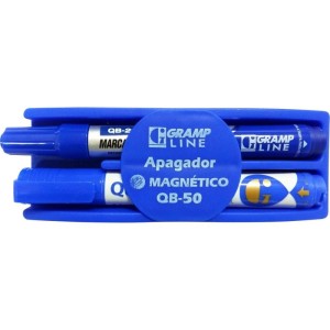 Apagador Quadro Branco Magnetico Qb-50 Az/pt/vm-076260-26399