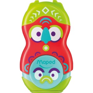 Apontador Com Deposito 2 Furos Loopy Totem C/borracha Rotativ-094869-14080