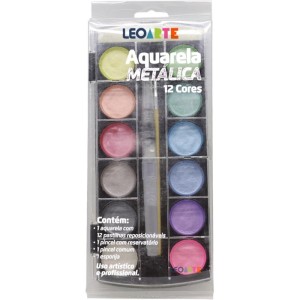 Aquarela Escolar Metalica 12 Cores-085651-96894