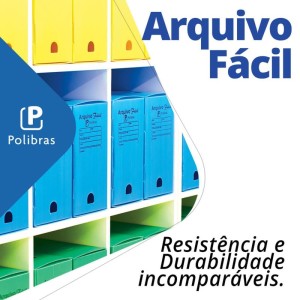 Arquivo Morto Polipropileno Facil Novaonda Amarelo-069743-94801