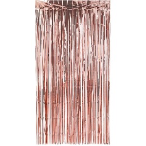 Cortina Metalizado Rose Gold 1x2