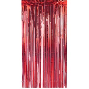 Cortina Metalizado Vermelho 1x2m