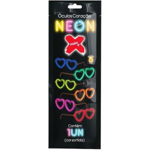 Artigo Para Festa Oculos Bastao Neon Coracao-102867-90885