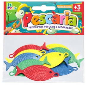 Artigo Para Festa Peixe P/pescaria 9cm (s)-094374-12834