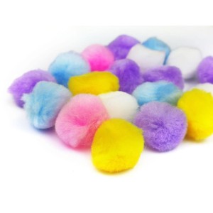 Aviamento Pompom Multicolor#1 25mm C/20unidades-025514-11779