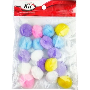Aviamento Pompom Multicolor#1 25mm C/20unidades-025514-16023