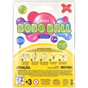 Balao Bubble Transparente Bobo Ball 44cm-025359-77599