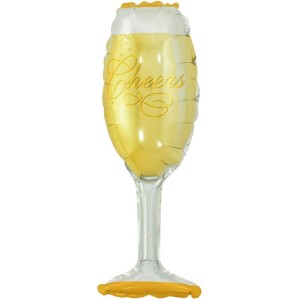 Balao Metalizado Decorado Taca 41x99cm-025345-70206